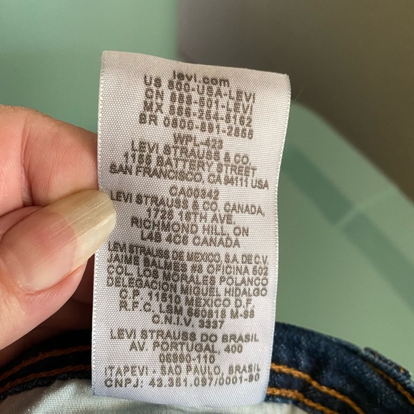 Levis Straight Leg Jeans Size 10 M Style 505 Stretch Blue Denim Factory Scored - Picture 7 of 7